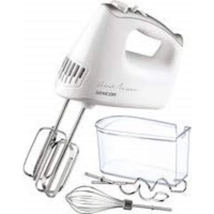 SENCOR SHM 5206WH Handmixer, 400 Watt, 3 Typen von Aufsätzen, Weiss