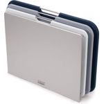 Joseph Joseph Nest - 3-teiliges Schneidebrett-Set, groß - grau