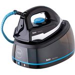 Fakir Veronica-Dampf-Bügelstation, Bügeleisen-Dampfstation, Dampfbügeleisen, Titan-Bügelsohle, 5 bar Dampfleistung, Anti-Kalk-System, schwarz - 2400 Watt