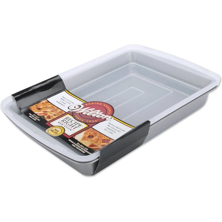 Wilton 2105-962 Rechteckige Backform, Recipe Right, Antihaft 33 x 22,8 x 5 cm – Bild 1