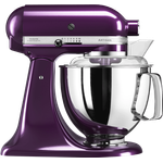 KitchenAid Artisan 5KSM175PSEPB Küchenmaschine mit Direktantrieb, 300W, 4,8L, 10 Geschwindigkeiten, Pflaume, Serie: 5KSM175PS
