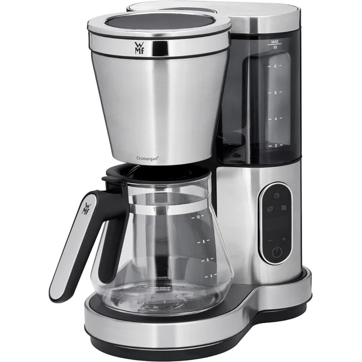 WMF Lumero Kaffeemaschine mit Glaskanne, Filterkaffee, 10 Tassen, Timerfunktion, Warmhalteplatte, abnehmbarer Wassertank, Touch-Display, Tropfstopp, Schwenkfilter, Abschaltautomatik, 1000 W – Bild 1