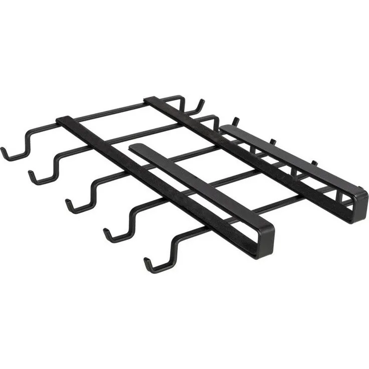 Wenko Schrankeinsatz, Becherhaken, 8 Haken, schwarz