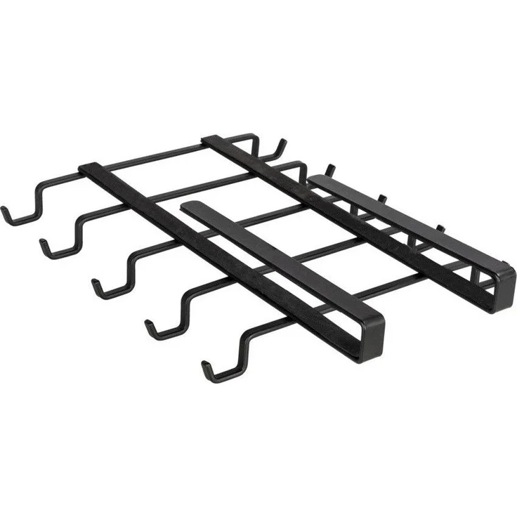 Wenko Schrankeinsatz, Becherhaken, 8 Haken, schwarz