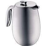 Bodum columbia Kaffeebereiter (Doppelwandig, Edelstahl, Spülmaschinengeeignet, 1,0 liters) matt
