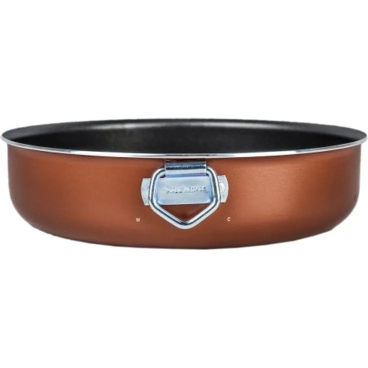 Alluflon Zecchino Hohe Kuchenform Antihaft, Durchmesser 24cm, Aluminium, Orange