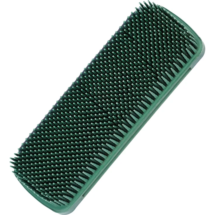 Fripac Medis Friseur-Kleiderbürste, Naturkautschuk, Größe 15 x 5 cm, grün