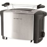 Emerio TO-108275.1 Toaster, 18-8, Edelstahl, Schwarz