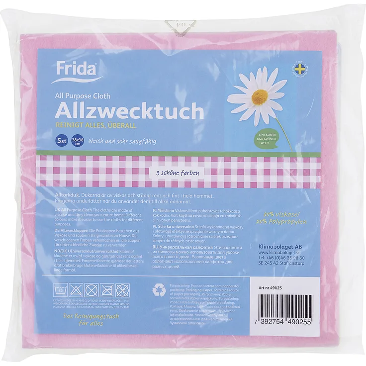 FRIDA FRIDA Allzwecktuch 38x38cm 5er Pack