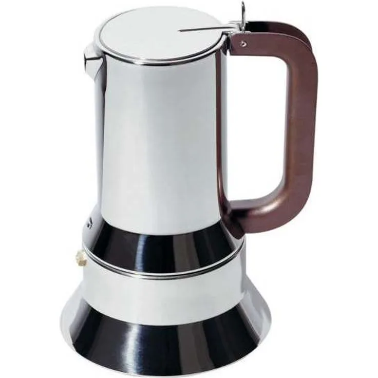 Alessi 9090/6 Espressokocher 6 Tassen für Induktion, Edelstahl