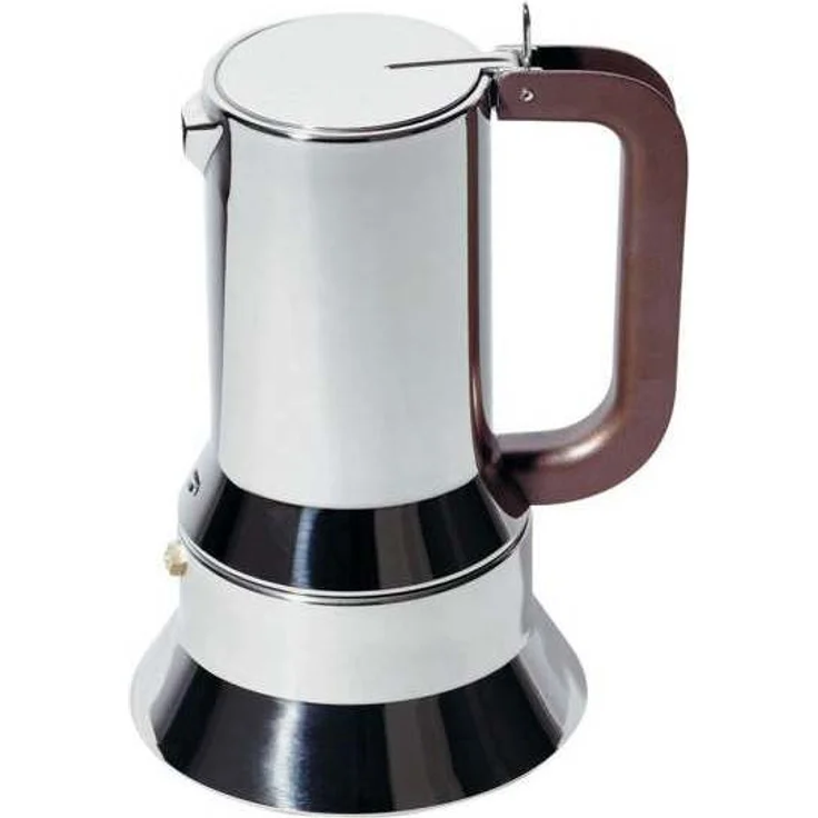 Alessi 9090/6 Espressokocher 6 Tassen für Induktion, Edelstahl – Bild 1