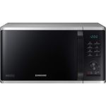 Samsung MW3500K MS2AK3515AS-EG Mikrowelle, Standgerät, 800 Watt, 23 Liter Garraum, 48,9 cm Breite, Kratzfester Keramik-Inneraum, QuickDefrost Auftauprogramme, silber, E-Commerce Verpackung