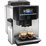 Siemens TI9575X7DE EQ.9 plus connect s700 Kaffeevollautomat mit integriertem Mahlwerk, HomeConnect, 2 Kaffeebohnenbehälter, silber