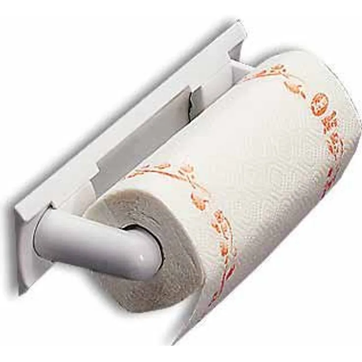 Rotho Rollo Küchenrollenhalter, Kunststoff (PP), Weiß, (34 X 8 X 10 cm)