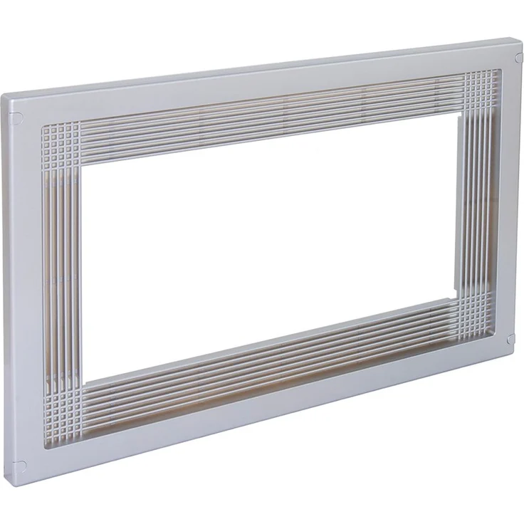 Emuca 8934725 Rahmen zum Einlassen von Mikrowellen in Möbel mit 60 cm aus grauem Kunststoff mit Metallüberzug – Bild 1