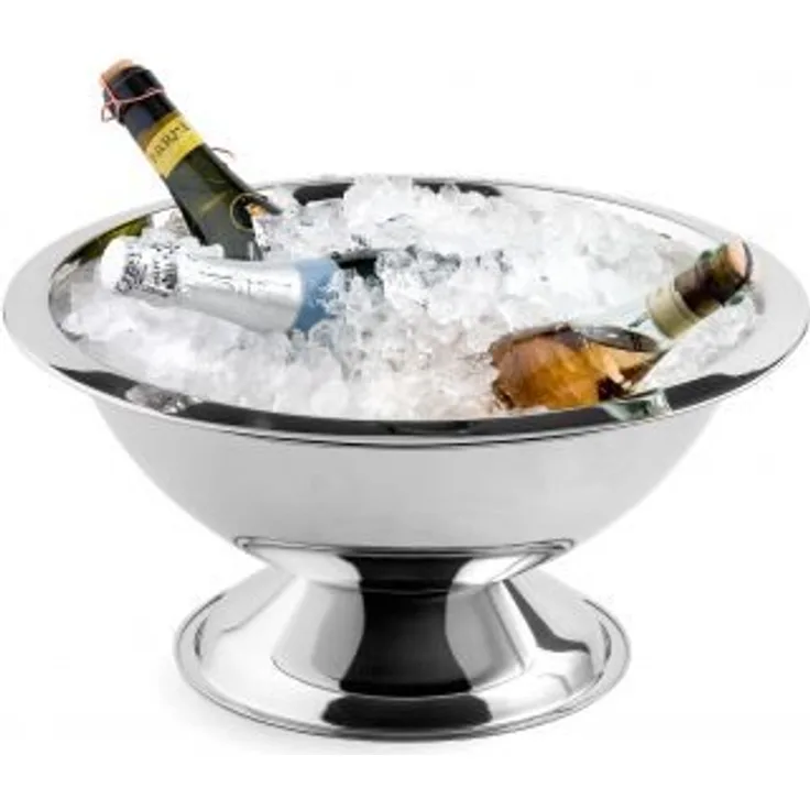 Weis 26830 Champagnerkühler, Edelstahl, Silber, 38 x 38 x 25 cm