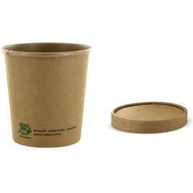 PAPSTAR Suppenbecher pure, rund, 350 ml, braun