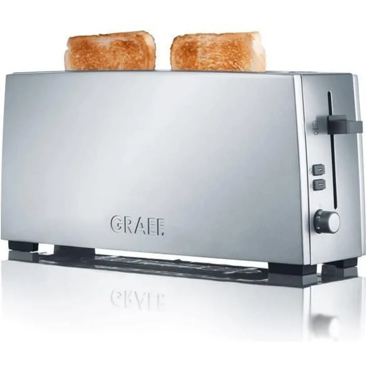 Graef Langschlitz-Toaster TO 90, Edelstahl, silber
