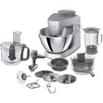 Kenwood Multi-One KHH326SI Küchenmaschine, 1000 Watt, 4,3 L Edelstahlschüssel, Planetenrührwerk, inkl. Multi-Zerkleinerer inkl. Schneidscheiben, 1,5 l Glas-Mixer-Aufsatz, Fleischwolf, Entsafter, Zitruspresse, silber, Serie: MultiOne