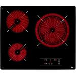 Teka TB6315 Glaskeramik-Kochfeld 3 Zonen 60cm autark