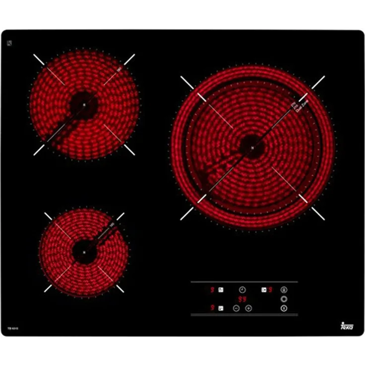 Teka TB6315 Glaskeramik-Kochfeld 3 Zonen 60cm autark