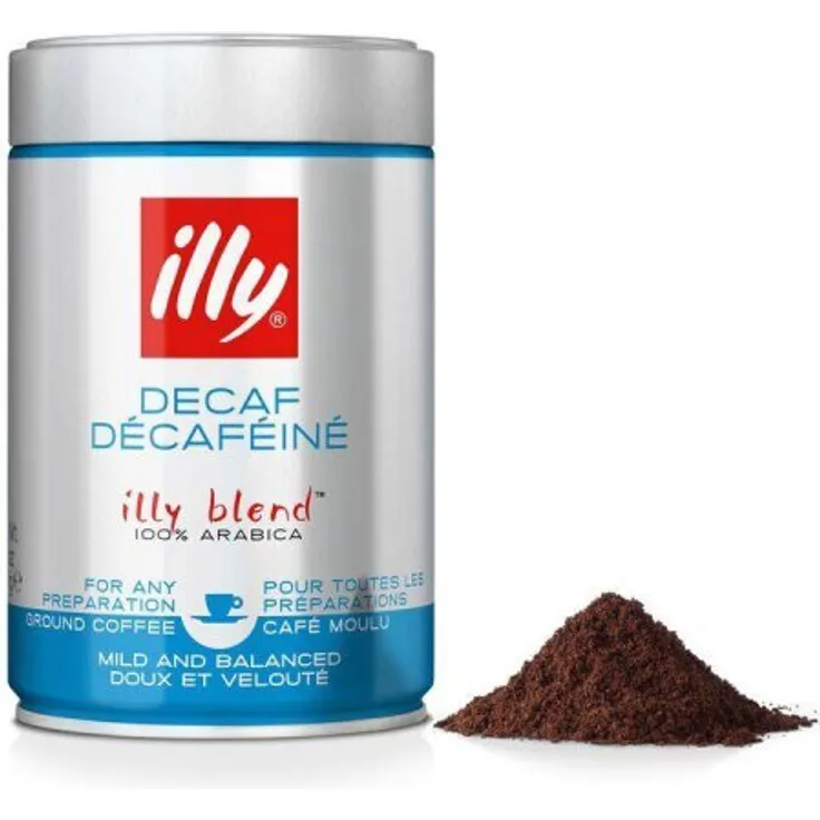 illy Kaffeepulver Entkoffeiniert 250g Dose gemahlener Espresso