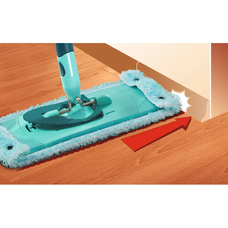 Leifheit Wischbezug Clean Twist XL super soft für sensible Böden, Bodenwischer Ersatzbezug mit Spezialfasern, Wischmopp Ersatzbezug für minimale Wasseraufnahme, ideal für Parkett, Laminat und Kork – Bild 2