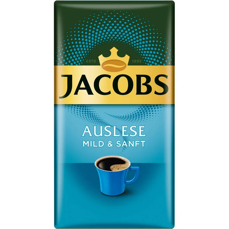 Jacobs Filterkaffee Auslese Mild und Sanft, 12er Pack, 12 x 500 g gemahlener Kaffee