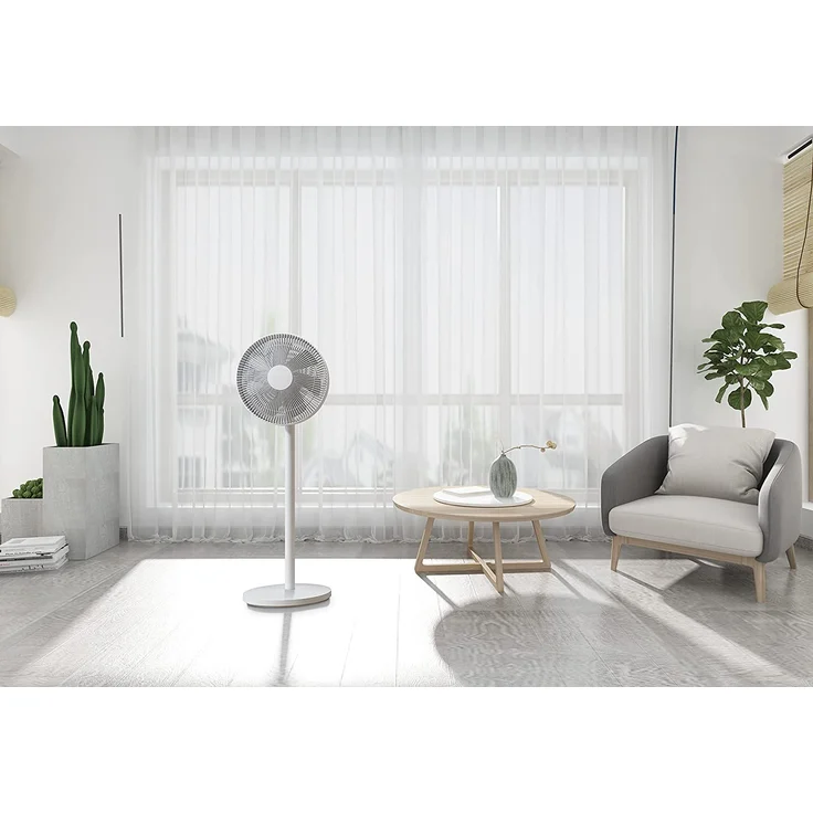 Xiaomi Mi Smart Standing Fan 2 Lite Standventilator, 38 Watt, App-Steuerung, höhenverstellbar, weiß – Bild 6