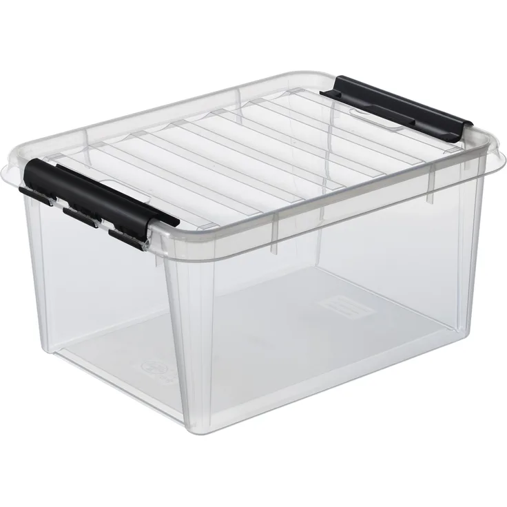 SmartStore 3508390 Classic-15 Aufbewahrungsbox mit Deckel, transparent, 14 L