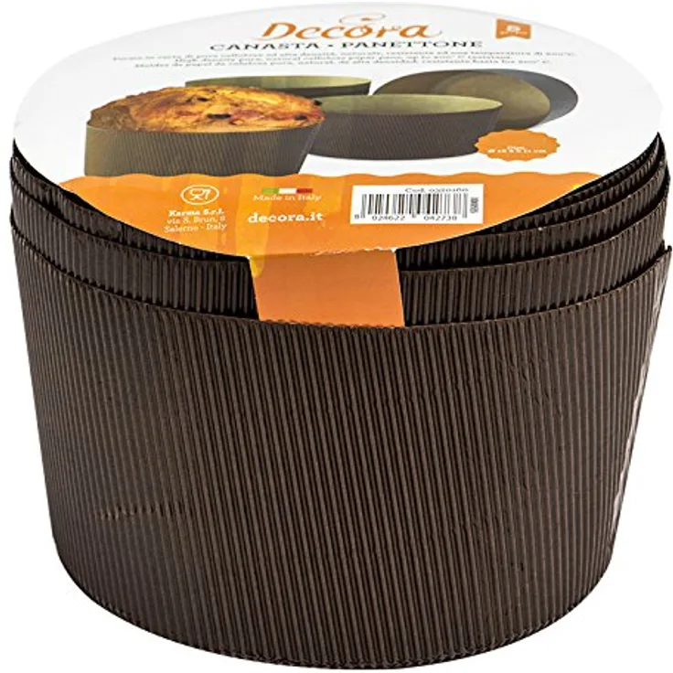 0320162 DECORA 5ER-PACK PANETTONE PAPIERBACKFORMEN 500 G