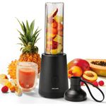ZWILLING Standmixer, Smoothie Maker, Inkl. Trinkflasche mit Verschluss, 600 ml, 300 Watt, Edelstahl-Kunststoff, Schwarz
