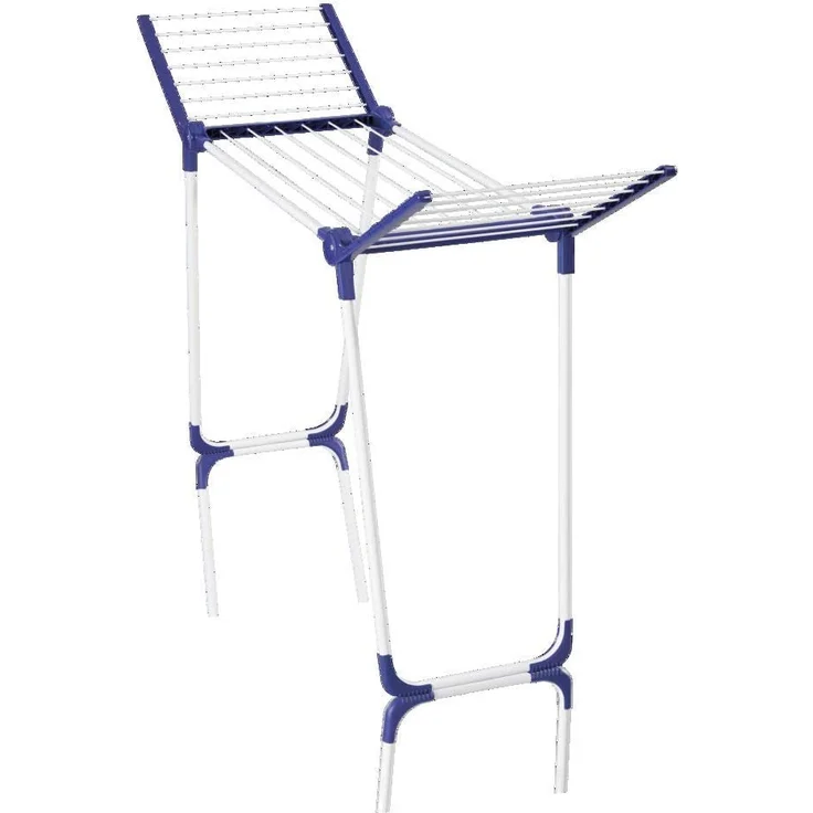Leifheit Standtrockner Pegasus 120 Solid Compact, standfester Wäscheständer mit Flügeln auch für lange Kleidungsstücke, besonders schmaler Flügelwäschetrockner passt auch durch enge Türen, energiesparend – Bild 1