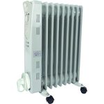 Perel Ölradiator Heizkörper mit Rollen, mobile Thermostat Zusatzheizung Elektroheizung, Radiator