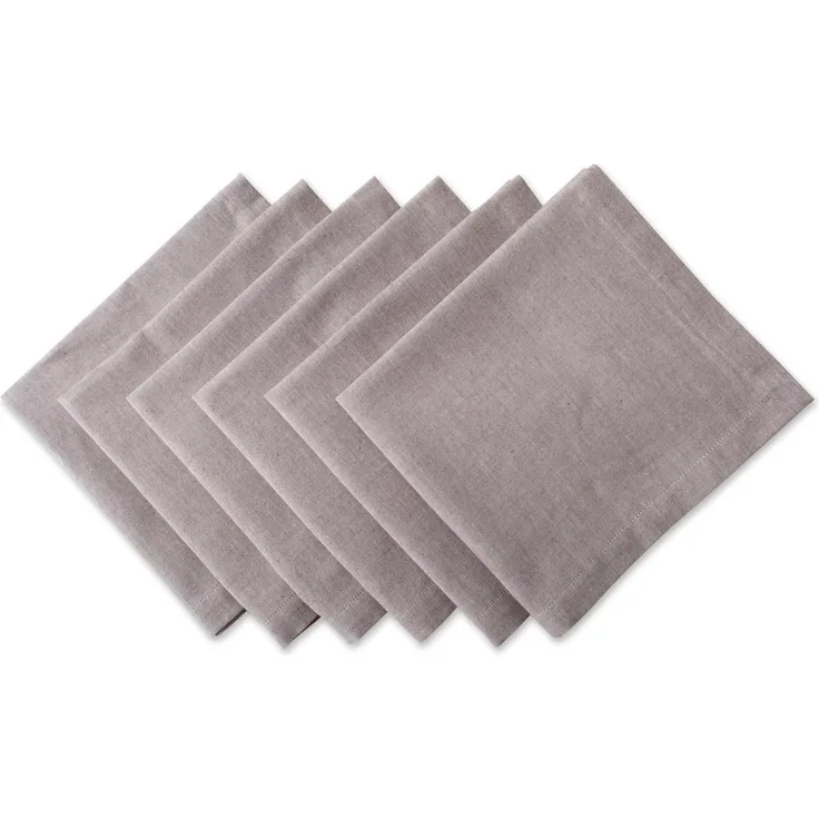 DII CAMZ36960 100% Baumwolle Serviette Napkin Stone