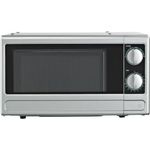 Respekta MW 700 Mikrowelle, Standgerät, unterbaufähig, 17 Liter Garraum, 700 Watt, silber