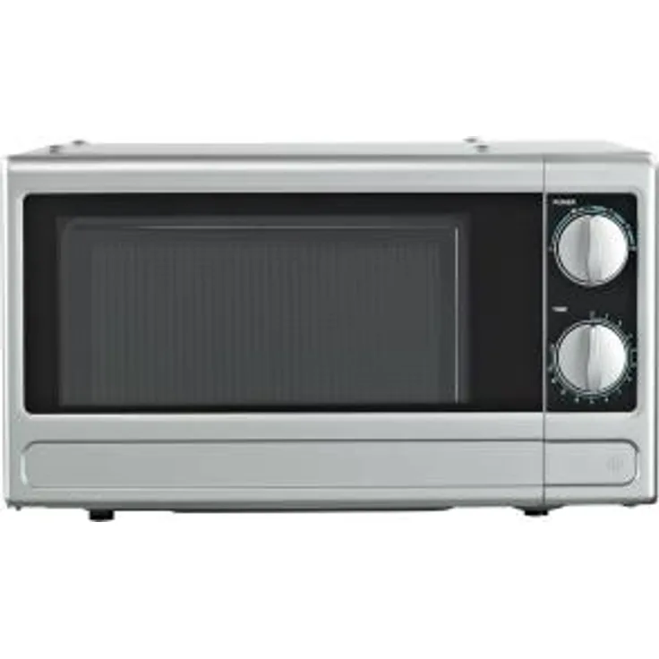 Respekta MW 700 Mikrowelle, Standgerät, unterbaufähig, 17 Liter Garraum, 700 Watt, silber