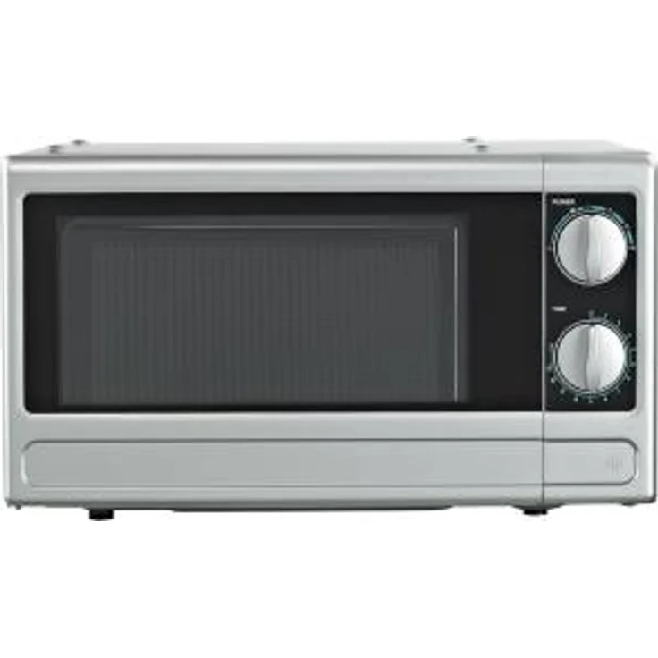 Respekta MW 700 Mikrowelle, Standgerät, unterbaufähig, 17 Liter Garraum, 700 Watt, silber – Bild 1