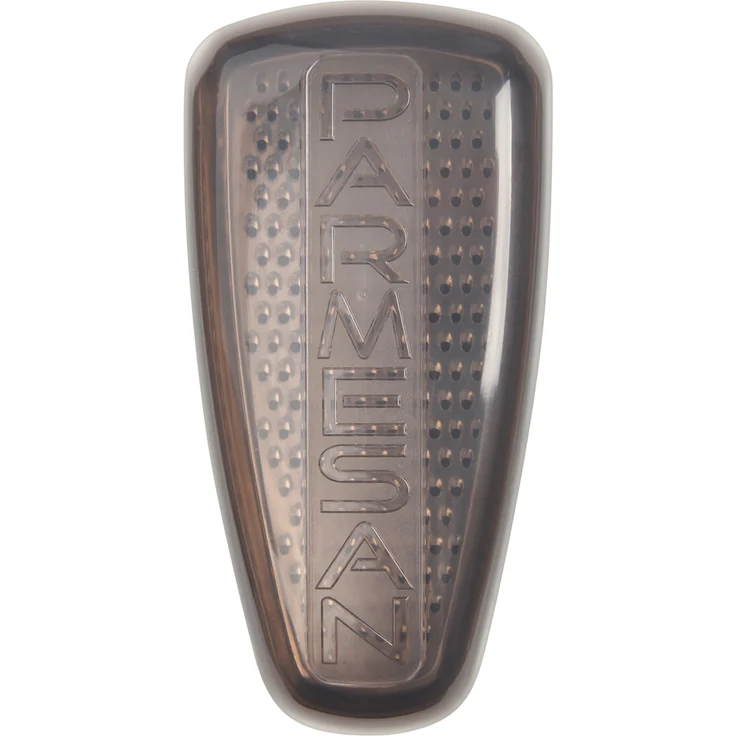 FACKELMANN Parmesanreibe- und Frischebox, Parmesanhobel, Käsereibe mit Servier-Behälter (Farbe: Transparent-Grau), Menge: 1 Stück – Bild 2