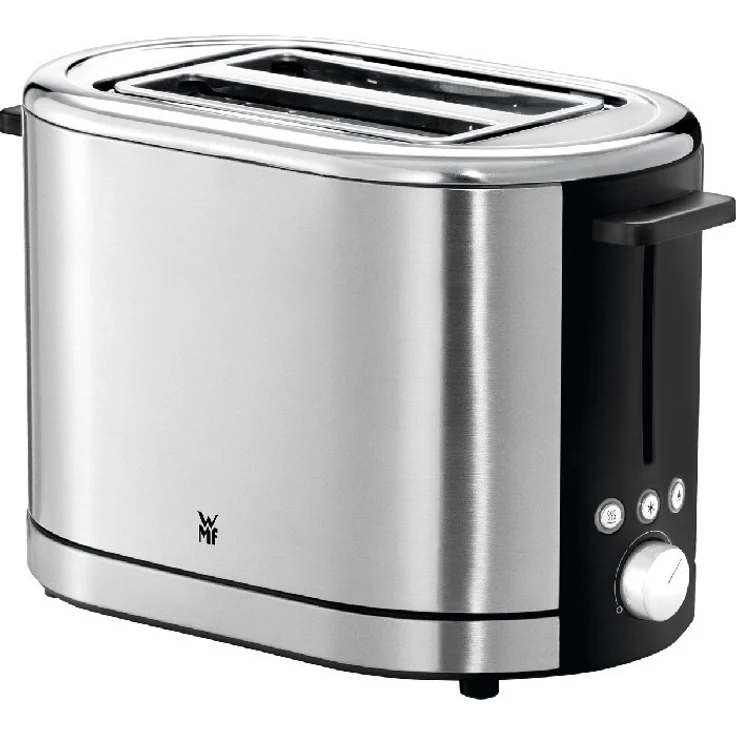 WMF LONO Toaster Doppelschlitz, XXL-Toast Brötchenaufsatz, 7 Bräunungsstufen Überhitzungsschutz 900 W Edelstahl poliert – Bild 1