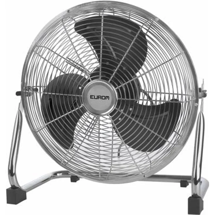 Eurom HVF 14-2 Bodenventilator, 65W, 73,4 m³ Luft pro Minute, Edelstahl (385694)