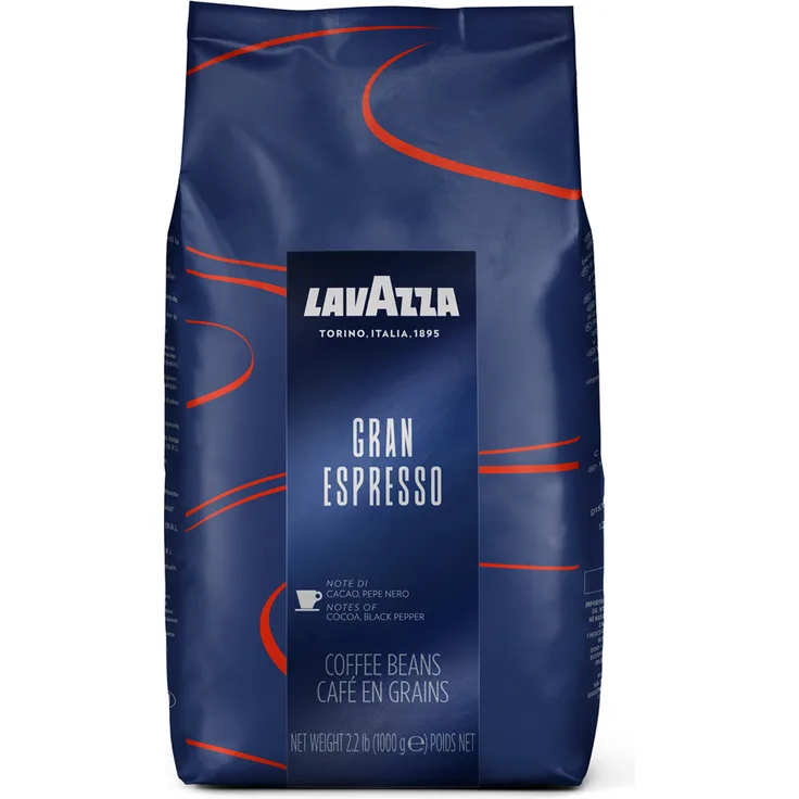 Lavazza BAR Gran Espresso ganze Kaffeebohnen, Arabica + Robusta, 1000g