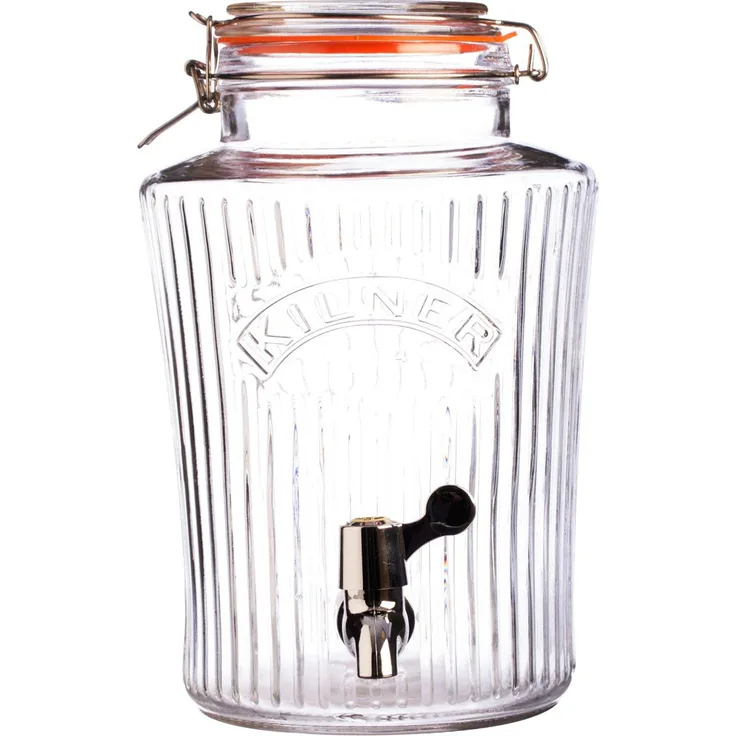 Kilner Vintage Getränke-Spender, durchsichtig, 19 x 25 x 30 cm, 5 Liter