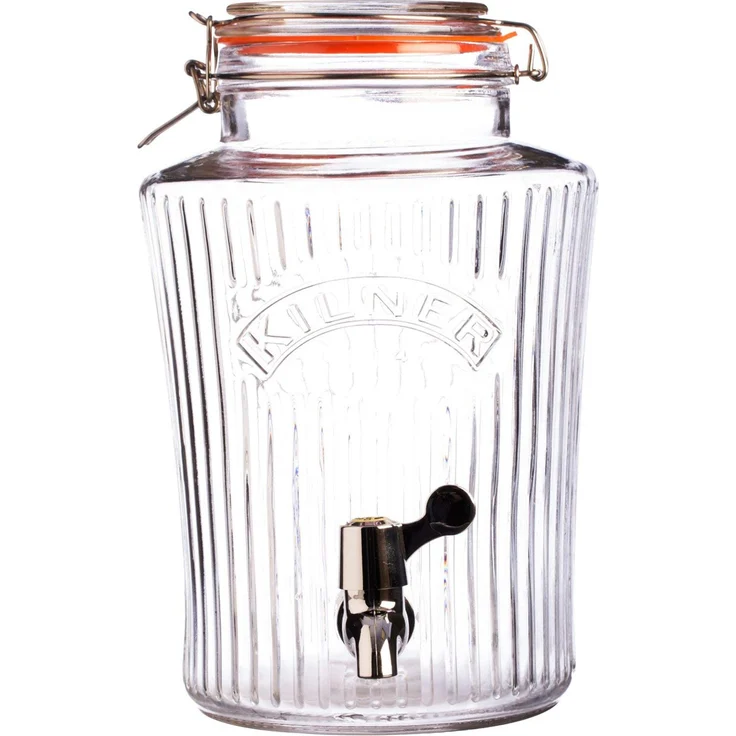 Kilner Vintage Getränke-Spender, durchsichtig, 19 x 25 x 30 cm, 5 Liter