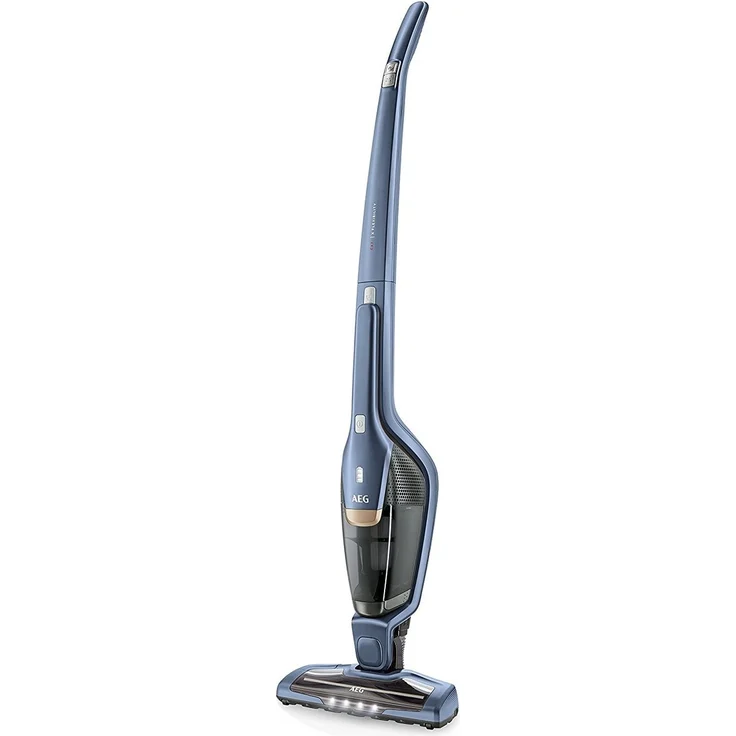 AEG Ergorapido CX7-2-I360 Handstaubsauger, 45 min Akkubetrieb, LED-Frontlicht, 180° Drehgelenk, Bürstenreinigungsfunktion, freistehend, blau  – Bild 1