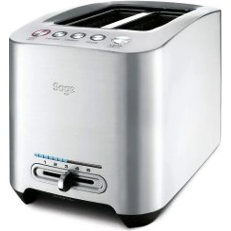 SAGE STA825 the Smart Toast 2 Scheiben Toaster mit LED-Fortschrittsanzeige, Gebürstetes Edelstahl