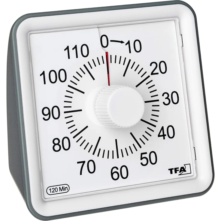 TFA Dostmann VISUAL Timer, 38.2043.10, zum Zeitmanagement, Küchentimer,Timer mit Alarm, Restzeitanzeige – Bild 1