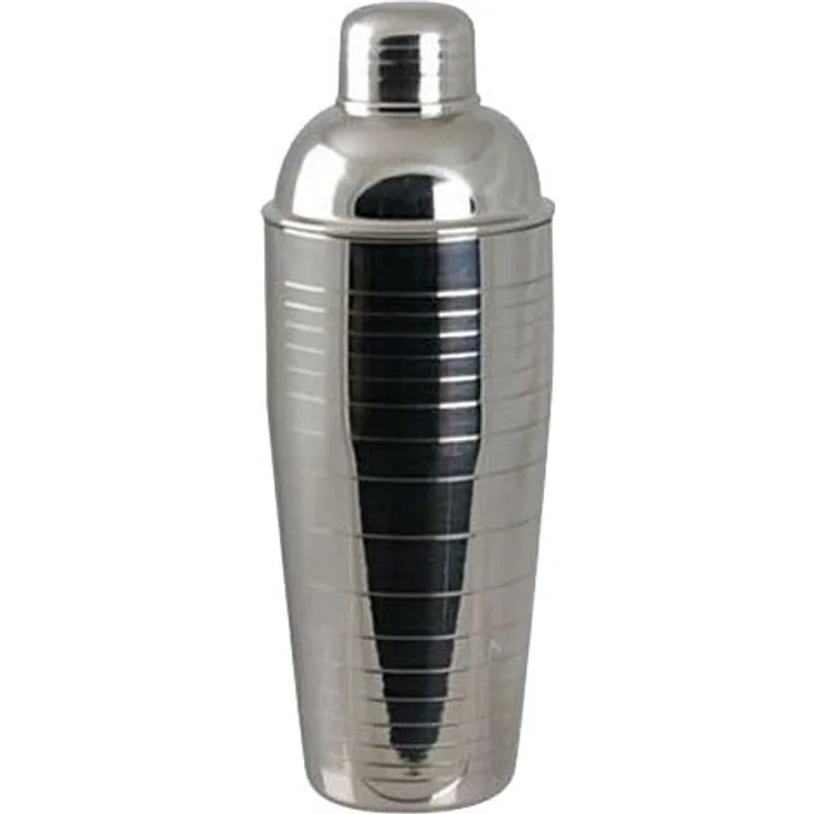 Westmark Cocktailshaker mit integriertem Sieb und Deckel, Füllvolumen: 0,75 Liter, Rostfreier Edelstahl, Silber-Gebürstet, 62832260