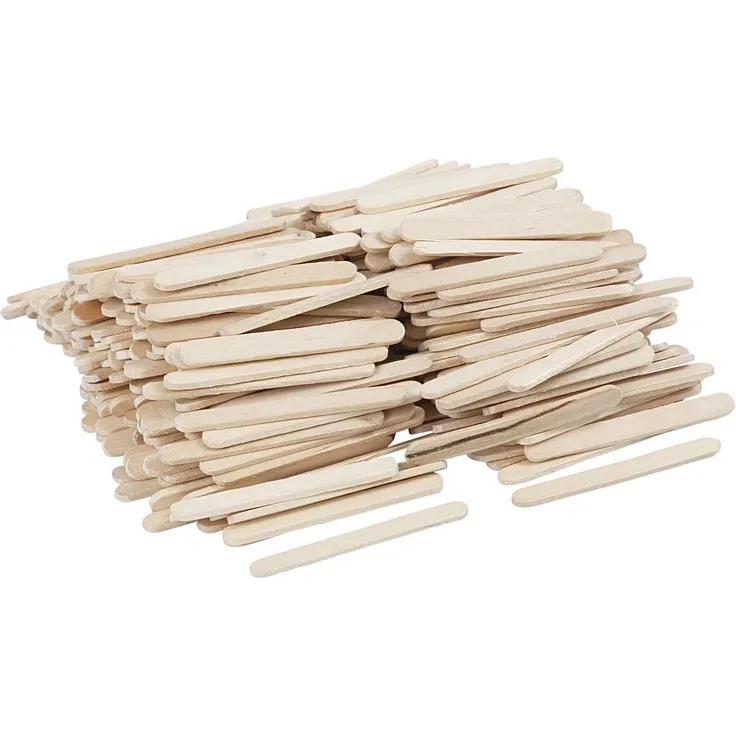 Lolly Sticks, L: 5,5 cm, Birke, mini, 400 Stück