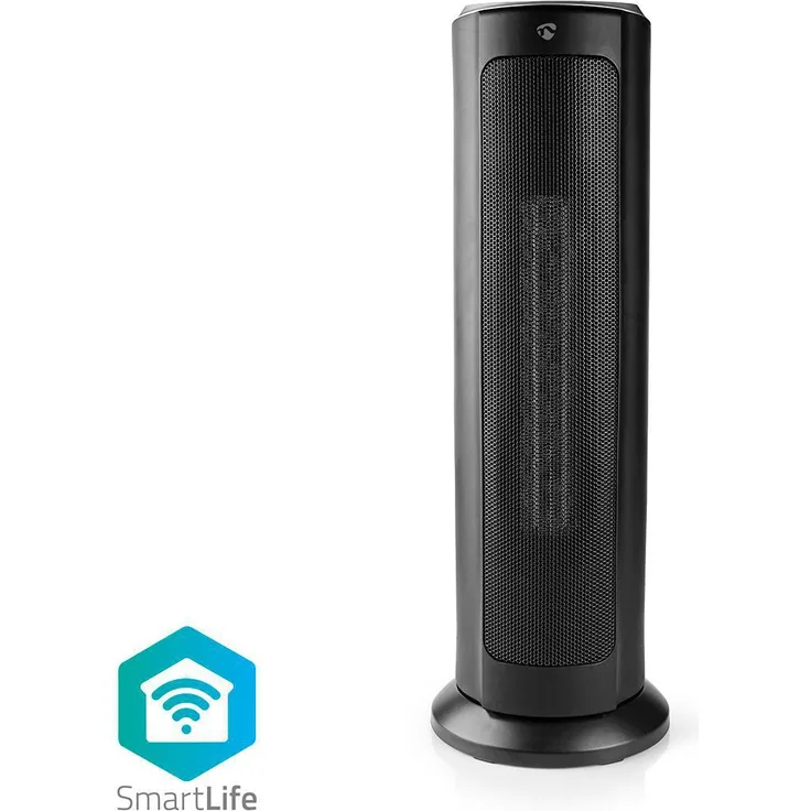 Nedis WLAN Smart Turm-Heizlüfter Thermostat 1200 und 2000 W schwarz, Heizlüfter